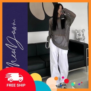 ÁO LƯỚI DÀI TAY SEXY PHONG CÁCH Y2K, STREETWEAR CỰC CHẤT