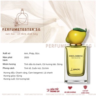 Nước hoa d&g velvet fruit collection lemon edt