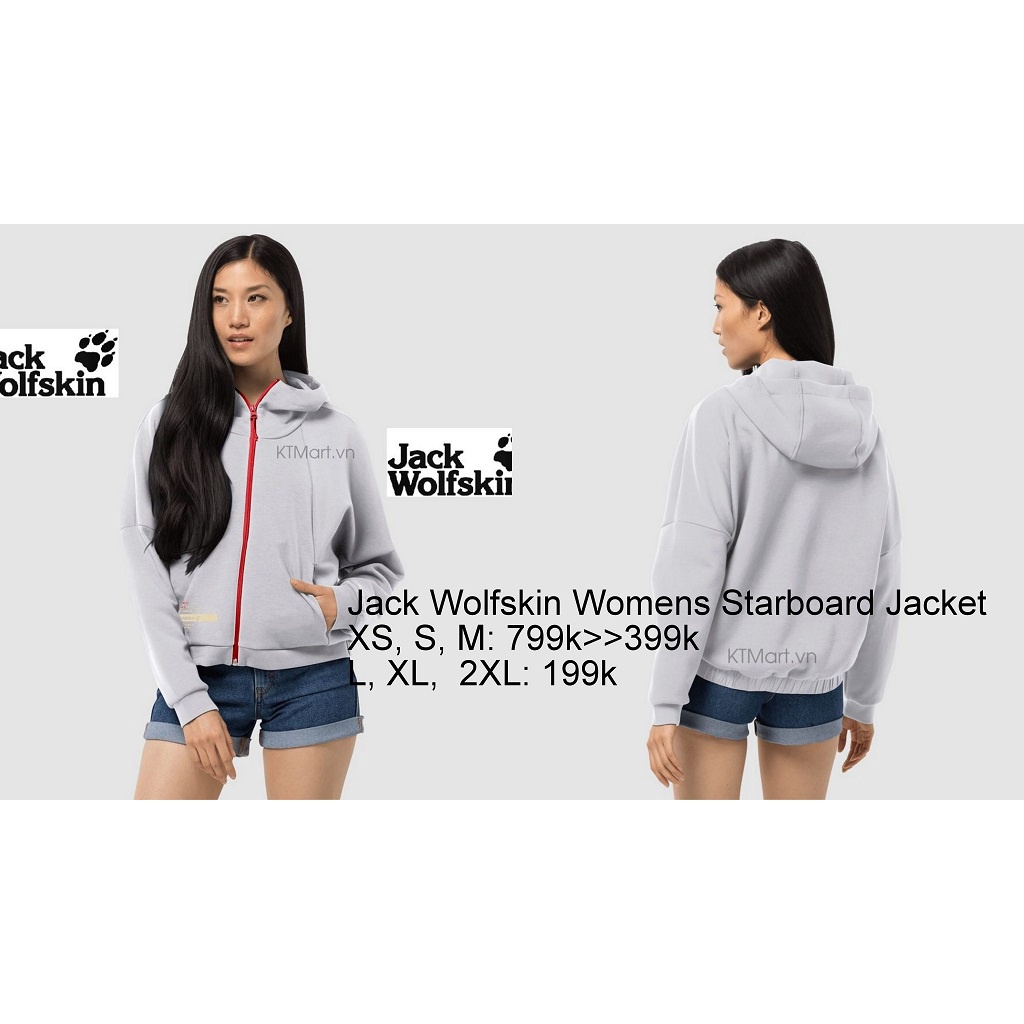 Áo khoác nhẹ Jack Wolfskin size L, XL, 2XL