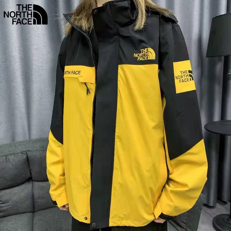 Áo Khoác Bóng Chày Thêu Logo The North Face Chống Gió Không Thấm Nước Phối Khóa Kéo Cá Tính Cho Cặp Đôi