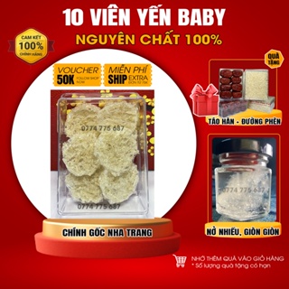 10 Yến Baby Tinh Chế Nguyên Chất Nha Trang Queen Nest Yến Vụn Sạch Lông