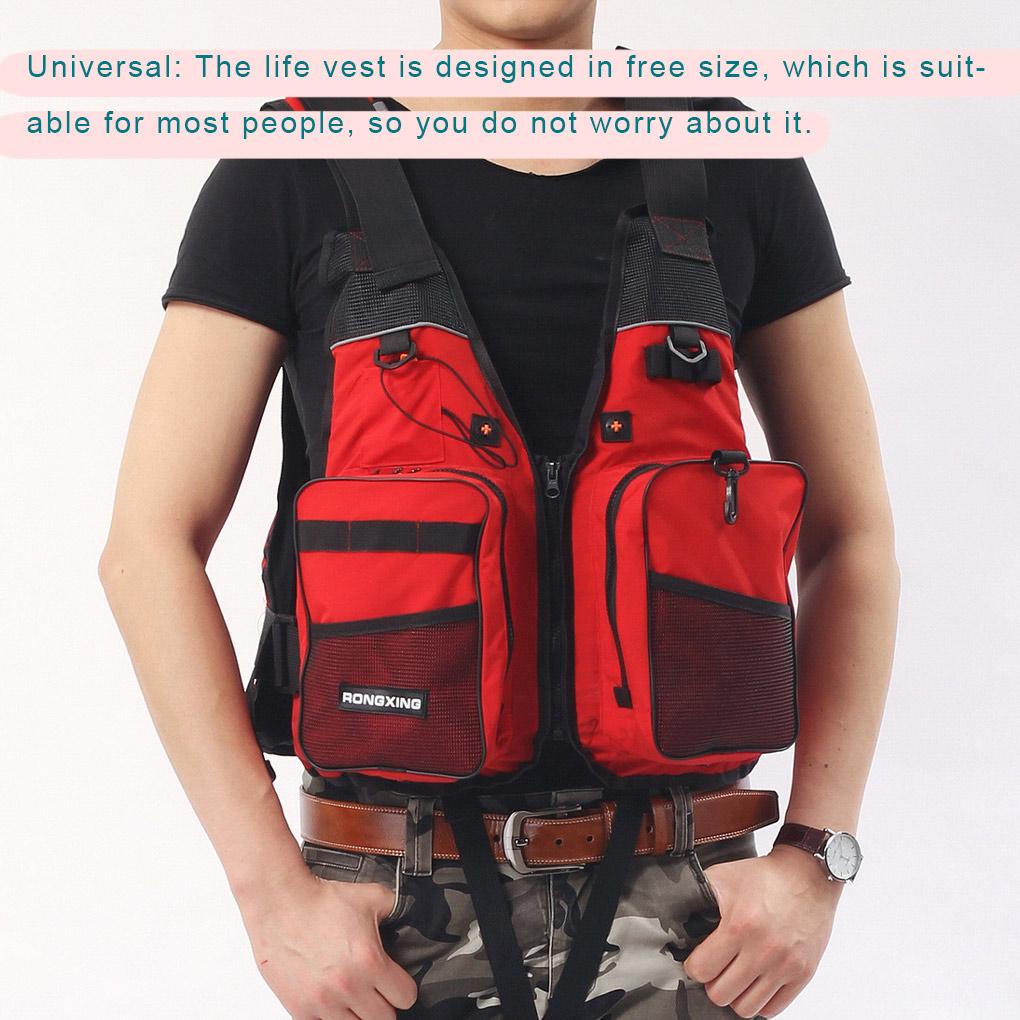 (runbu) Áo Phao Cứu Sinh Di Động Kèm Còi Thổi Trơn Làm Bằng Nước Thể Thao Khẩn Cấp Cho Hoạt Động Lặn Dưới Nước