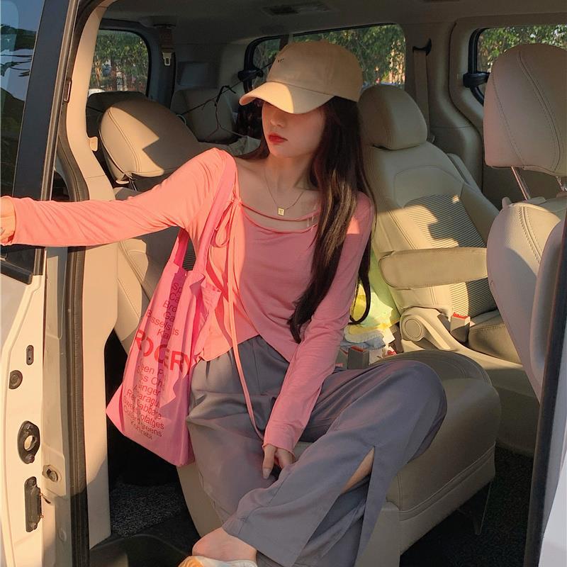 NRVP Áo Thun Nữ Dài Tay Phong Cách Hàn Quốc Mới 2023