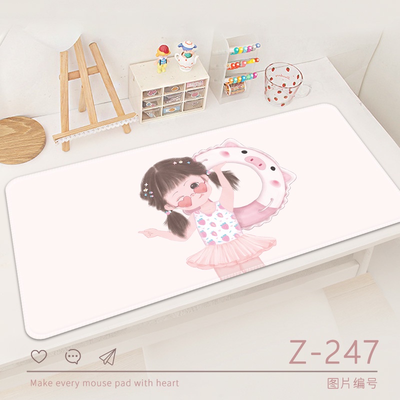 Tấm Lót Chuột Và Bàn Phím Chơi Game Cỡ Lớn 60x30 / 80x30cm