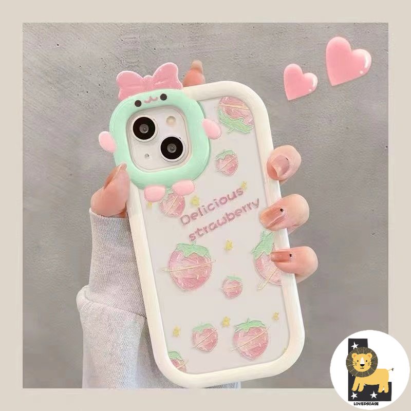 Ốp Lưng Iphone Dưa Hấu Dâu Trang Trí ống Kính 7/7plus/11/13/13promax/8/8plus/x/xs/xr/xsmax/12promax/12/13/pro/promax/se2
