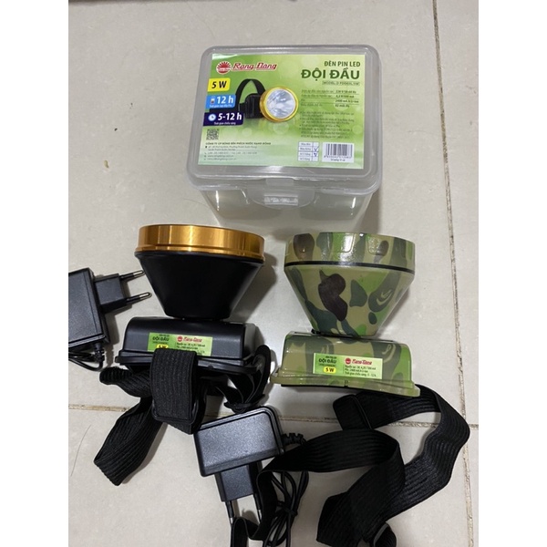 RẠNG ĐÔNG, BH 2 năm, Đèn Pin Led đội đầu siêu sáng 5W, 3W, 1W, hàng Việt Nam - Chất lượng cao