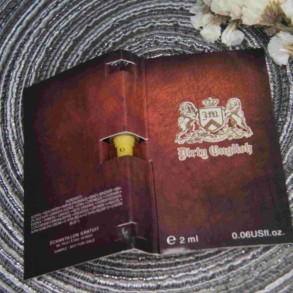 Nước hoa mini Juicy Couture Dirty English for Men 2ml nhỏ nữ nam Hương thơm