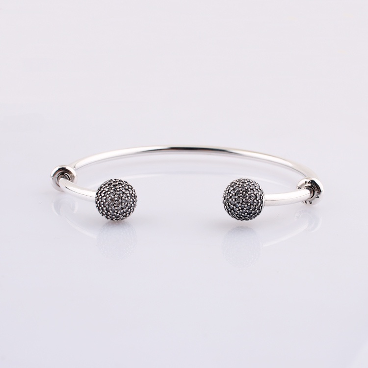 Pandora Vòng Tay Hở Mạ Bạc 925 Thời Trang Cho Nữ