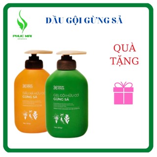 Combo gel gội và xã gừng sả chai 500ml _ cỏ cây hoa lá.