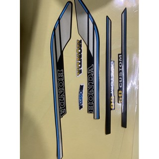 Decal tem super cub 82-96 xanh tím 50cc 70cc 90cc