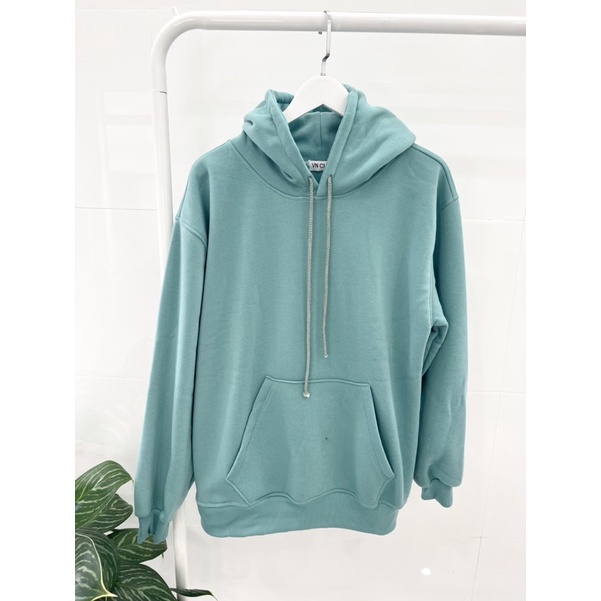 Áo hoodie trơn VN CLO xanh lạ - HD022