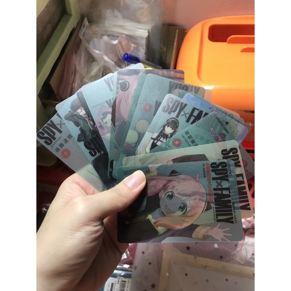 Thẻ Card PVC hình nhân vật gia đình điệp viên Spy x Family