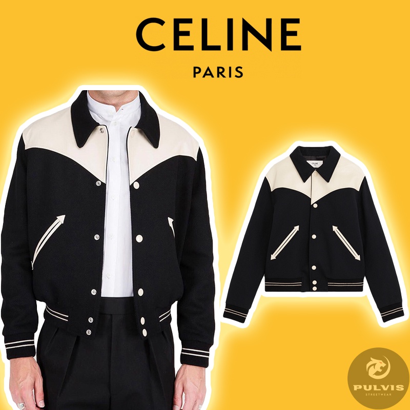 ⚡️[Mirror Quality] - Áo Varsity Jacket CELlNE Teddy Western Classic Jacket, Áo khoác bomber teddy CELlNE cao cấp