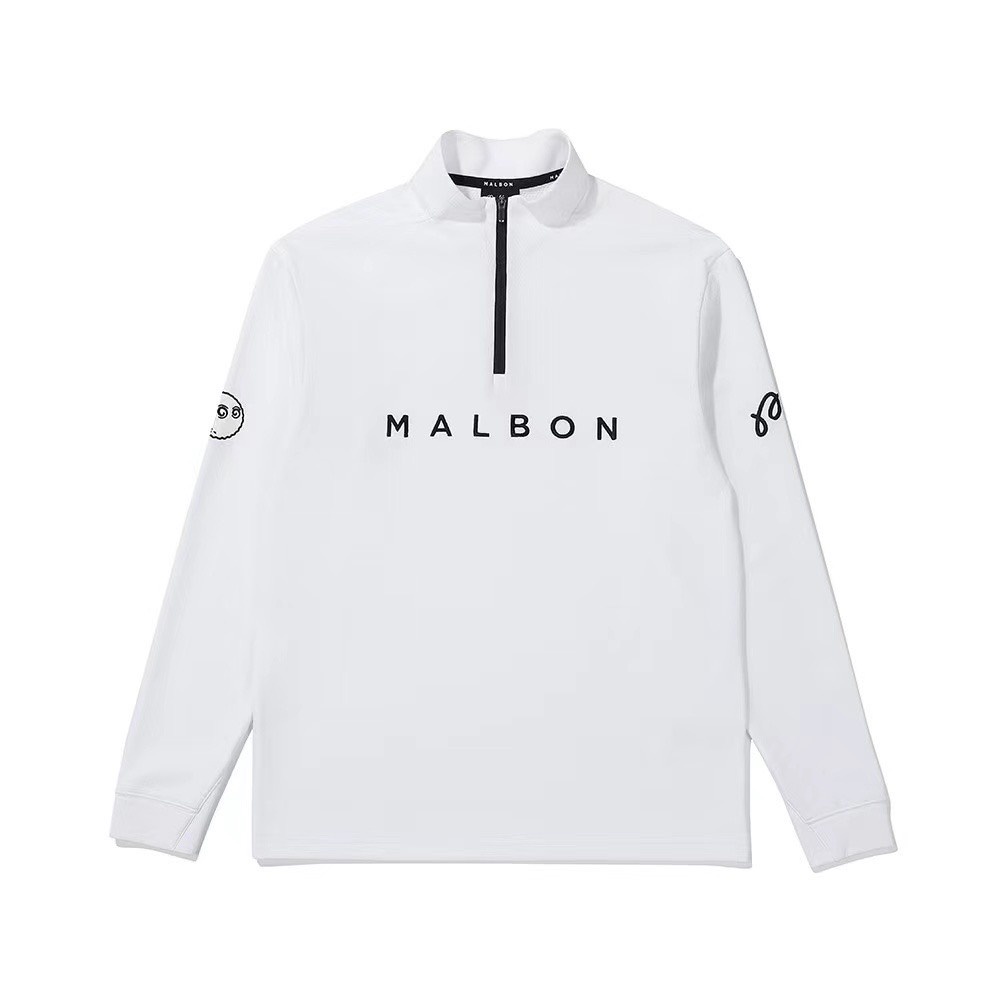 Áo golf nam malbon golf new shop golf hồng nhung