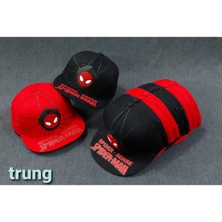 Mũ hiphop,snapback logo su nhện cho bé trai