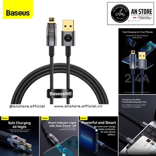 Cáp sạc tự ngắt baseus explorer series gen2 usb-a to ip 2.4a