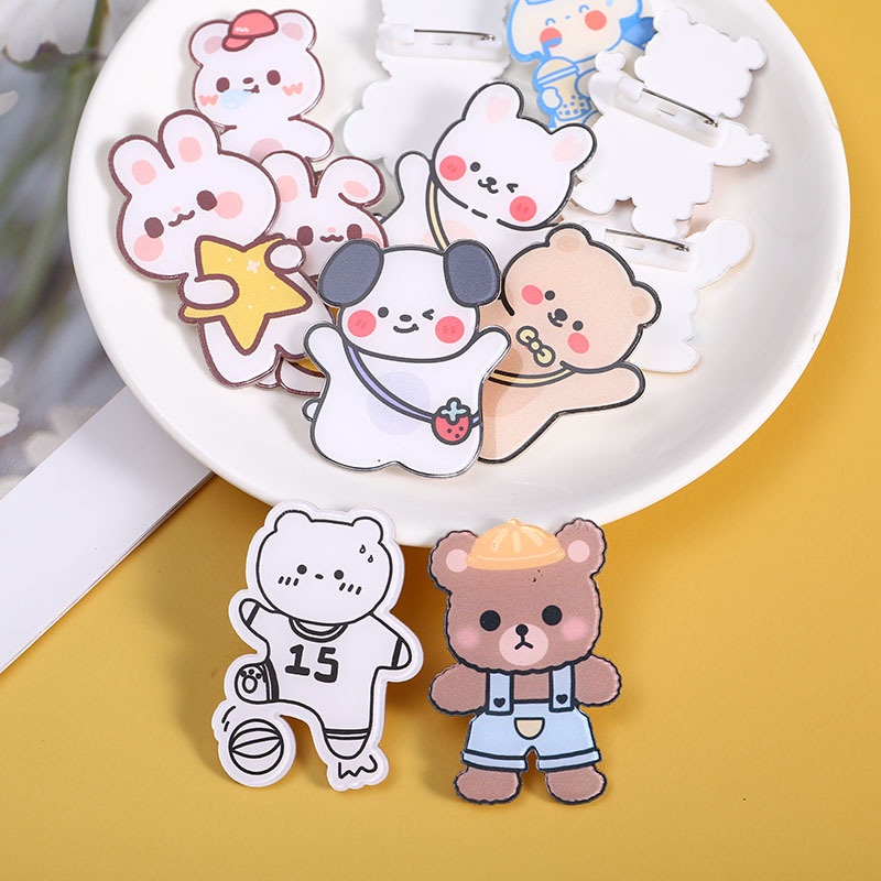 Trâm Cài Áo Hình Động Vật Hoạt Hình Dễ Thương