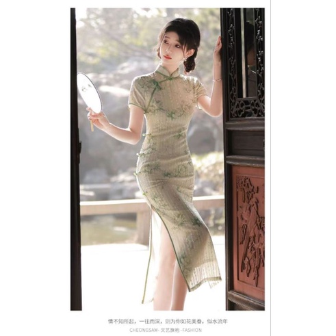 Đầm Sườn Xám Cách Tân Thượng Hải Phong Cách Truyền Thống Sang Trọng