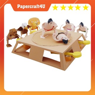 Mô hình giấy 3D Game Sumo Wrestling Game