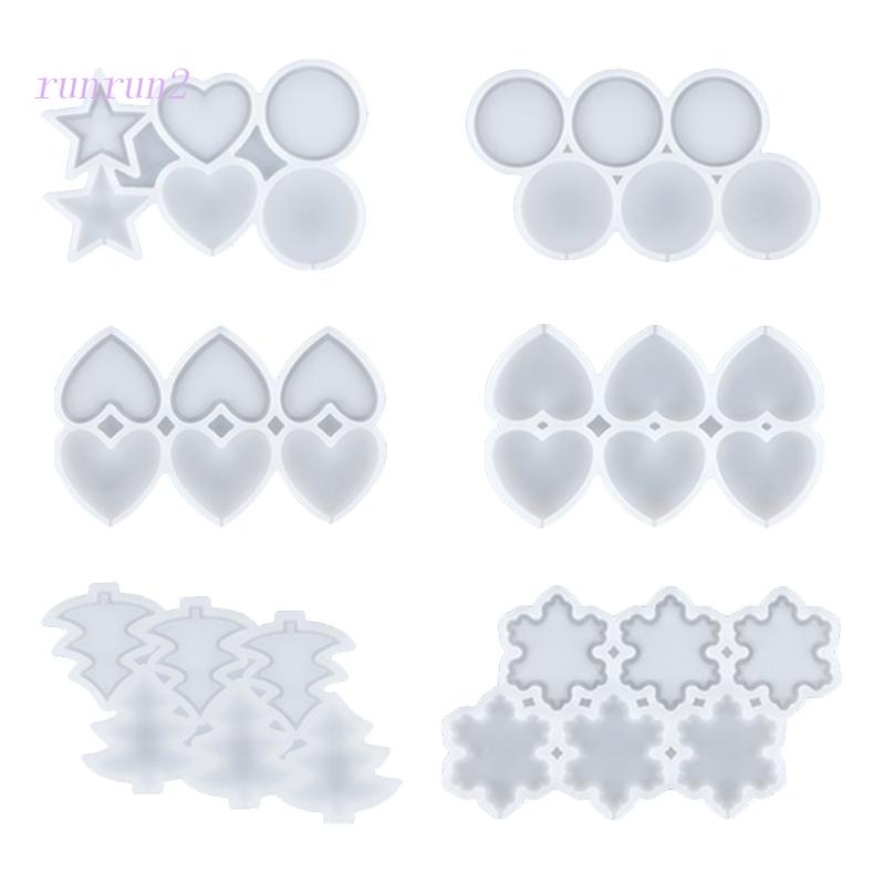 Khuôn Silicone Làm Kẹo Mút / Socola Hình Cây Thông / Trái Tim DIY