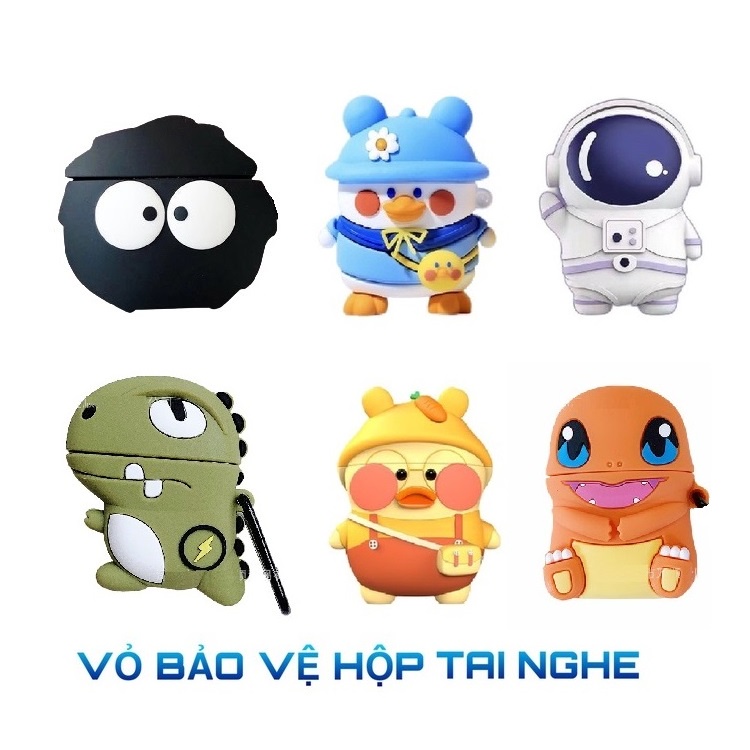 Vỏ case Tai Nghe i12, inpods 12, Ap1 Ap2 Bằng Sillicone Dẻo Cao Cấp - Case Bảo Vệ Airpods 2,Các Dòng i - HoangHuy
