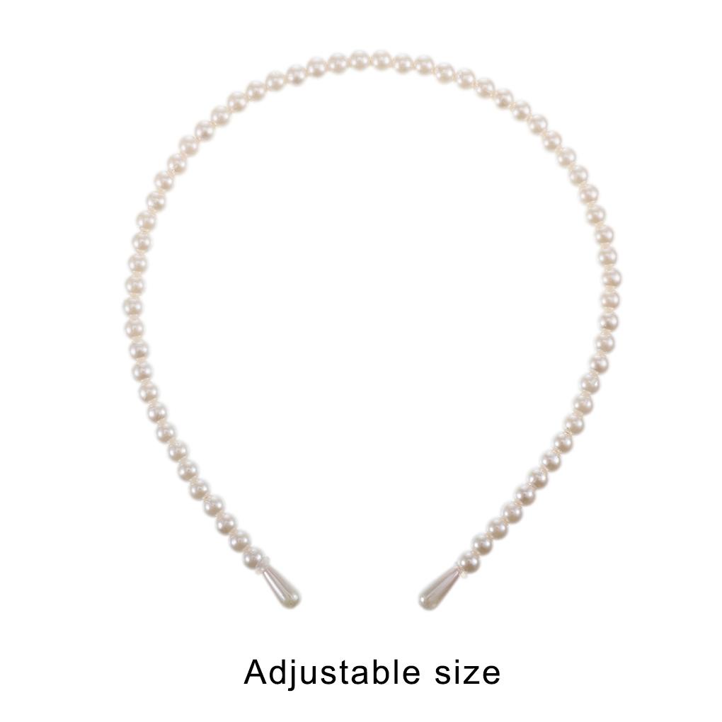 Băng Đô Cài Tóc Đính Ngọc Trai Nhân Tạo Dễ Thương Tùy Chỉnh Thời Trang Cho Nữ