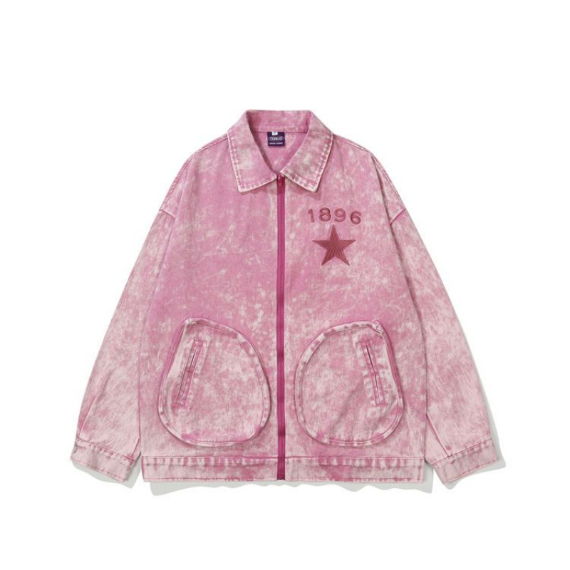 Áo Khoác Nhuộm Màu Loang Phong Cách Hip Hop Đường Phố Mới Mùa Thu Chính Hãng Niche Co