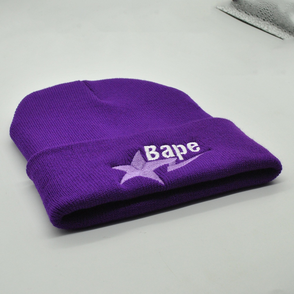 Mũ beanie Trùm Đầu Thêu Chữ Thời Trang Thu Đông Cho Nam Nữ