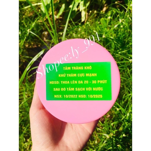 Tắm trắng khô trắng da tẩy mạnh cho da đen chai lỳ hộp 300gram
