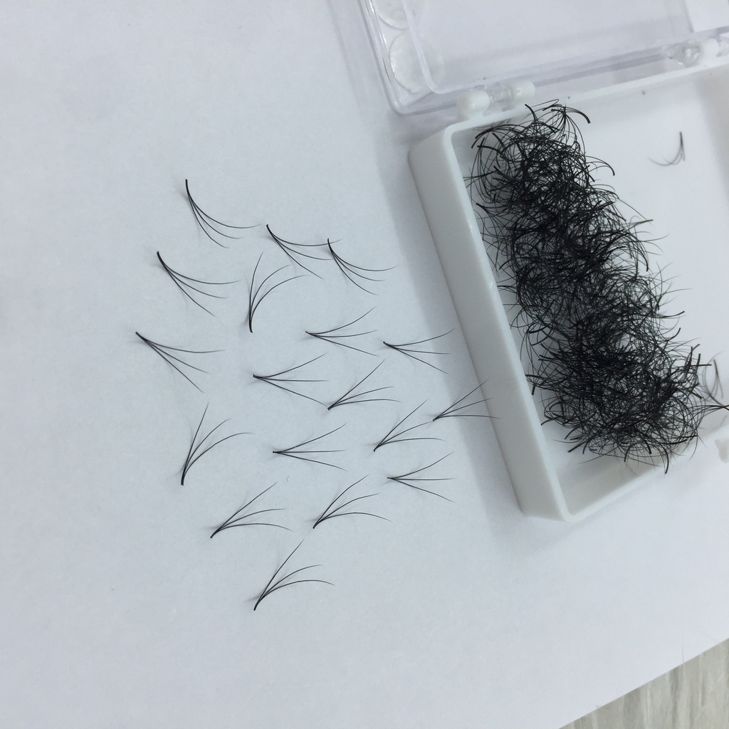 Mi fan 3D dày 0.10, Mi volume 3D HỘP 500 FAN _ Dụng cụ nối mi _ Đức eyelash