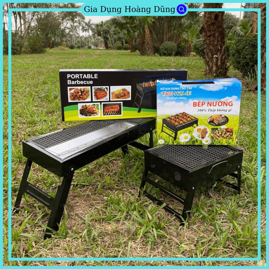 Bếp nướng than gấp gọn hàng chất lượng dày dặn cứng cáp hơn các mẫu cũ