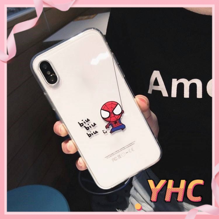 Ốp Điện Thoại Hình Spiderman Dễ Thương Cho iPhone 6s 6splus 7 7plus 8 8plus X XS XSMAX 11 12 Pro Max Plus Promax-964