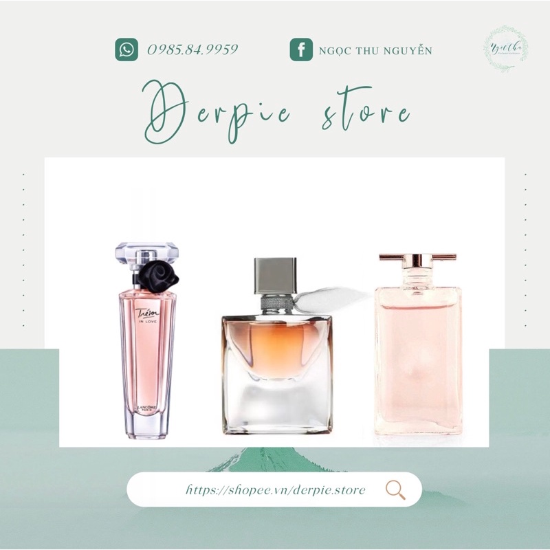 Nước hoa nữ Lancome Tresor In Love EDP 5ml - La Vie Est Belle EDP 4ml - Lancome Idole EDP 5ml