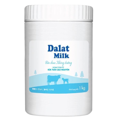 Sữa chua Dalatmilk 1kg Không đường