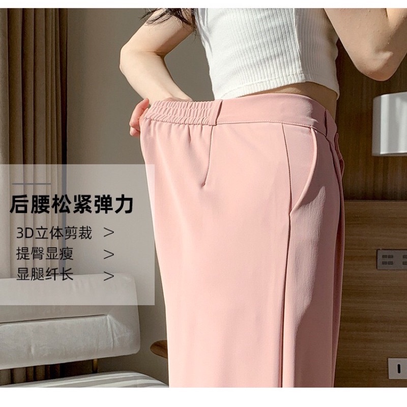 Sale 50% Quần ống xuông nữ lưng cao, quần vải culottes nữ hách dáng chất ruby hàn