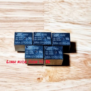 Rơ le chuyển mạch tín hiệu, công suất relay rơ le sra - 12vdc -cl 12v 20a 5 chân songle
