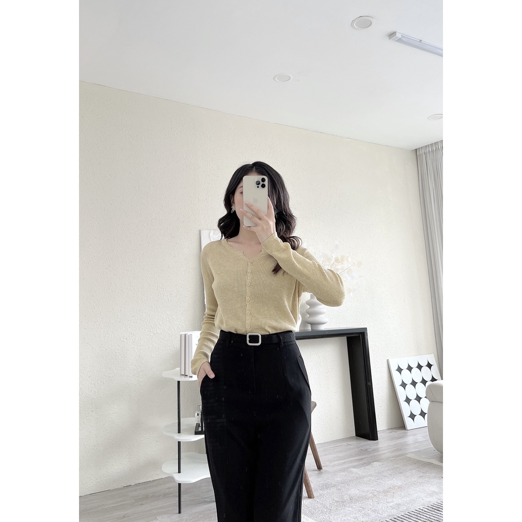 CARDIGAN TRƠN DÀI TAY BASIC