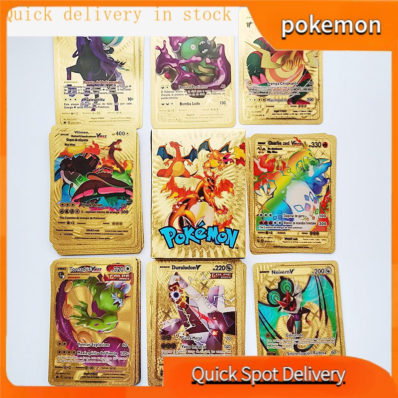 ✨✨Bộ Thẻ Bài Pokemon Màu Vàng / Bạc / Đen Dành Cho Trẻ Em