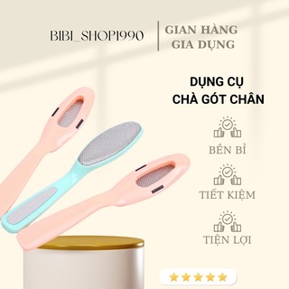 Dụng cụ chà gót chân tẩy tế bào chết mặt kim loại đa năng 2 trong 1 - Chà gót chân giá rẻ  (CGKL02)