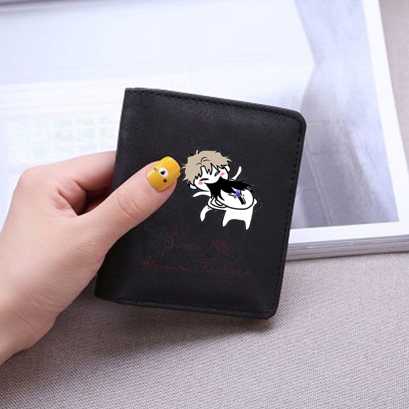 Ví ngắn đen hồng cầm tay in hình LOW TIDE IN TWILIGHT Đêm bên làn nước boylove manhwa tiện lợi anime chibi