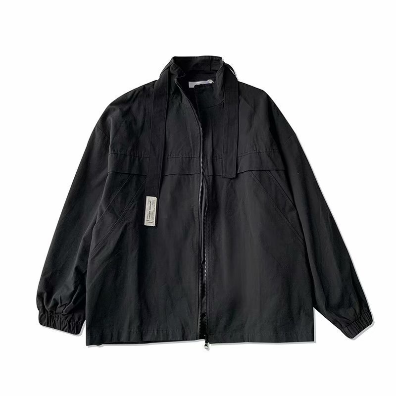 Áo khoác kaki Nam Nữ Unisex form rộng - Jacket chất kaki mịn, mát khóa zip