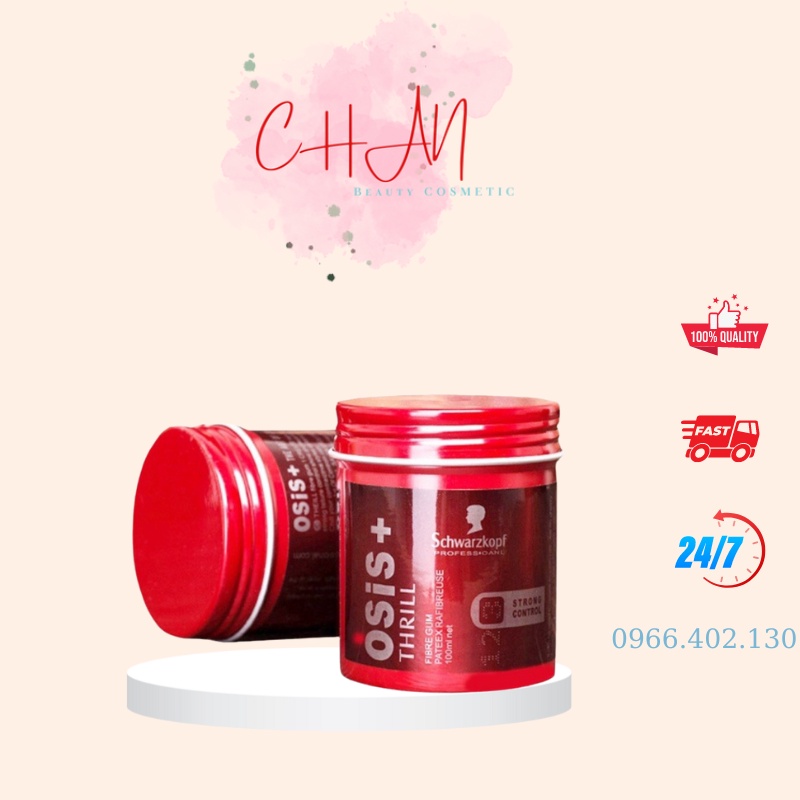SÁP VUỐT TÓC NAM Osi Thrill 3 siêu giữ nếp 10-12h dung tích 100g - Chan beauty cosmetic