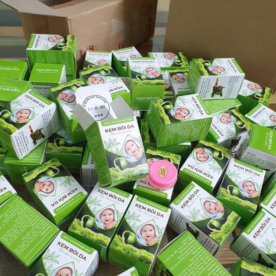 Kem Bôi Da Minh Hùng Chính Hãng - Dưỡng Ẩm Da Bé - Kem Bôi Chàm Sữa, Hăm Tả Mẩn Ngứa