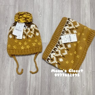 PK- Set khăn mũ len xuất dư size 6m-5y