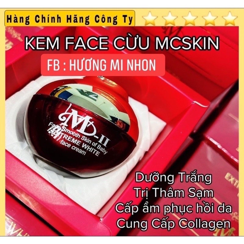 Kem face cừu Mcskin dưỡng trắng hồng mịn, làm mờ sắc tố sạm nám