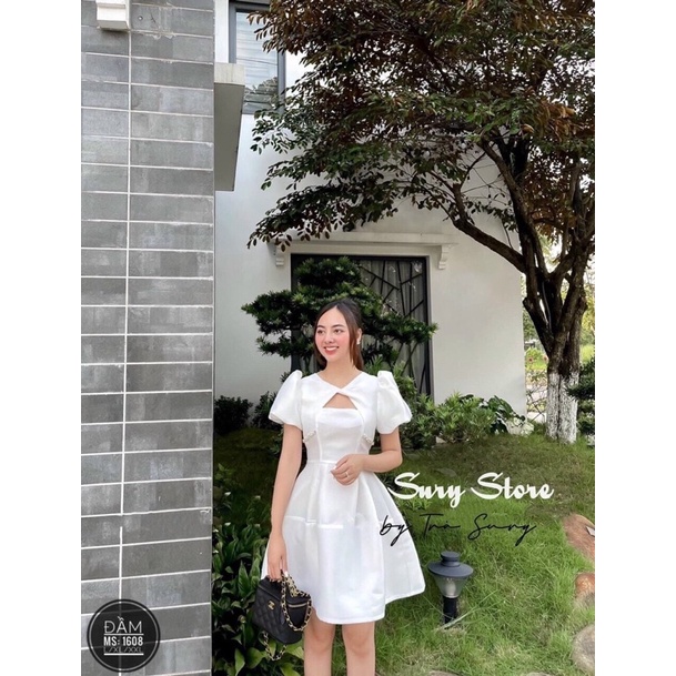 BIGSIZE HIẾU HIẾU ( Đầm xoắn ngực viền đá eo 55-100kg )