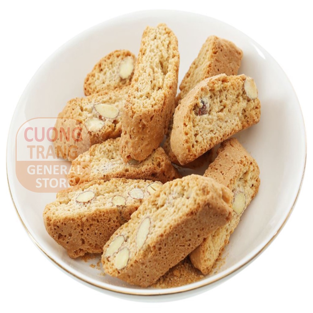 Bánh quy hạnh nhân giòn truyền thống Ý Sapori almond biscotti toscani 175g