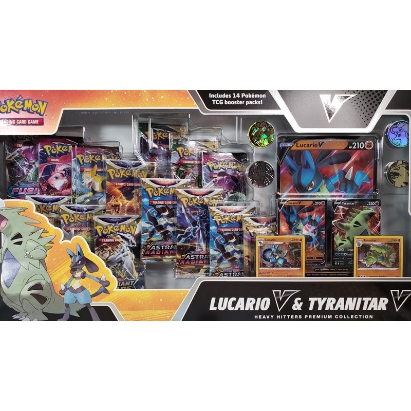 Bộ thẻ bài Pokemon chính hãng - Heavy Hitters Premium Collection - 14 packs