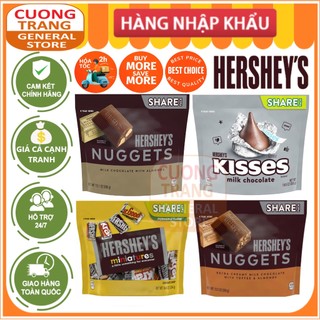 Kẹo Socola Hershey's Miniatures, Nugget Milk chocolate with Toffee & almond, milk chocolate,Kisses milk chocolate