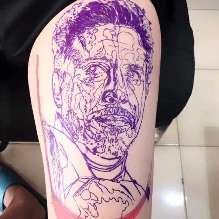 Giấy than scan hình xăm loại 2 hàng có sẵn - dụng cụ xăm #20752304774